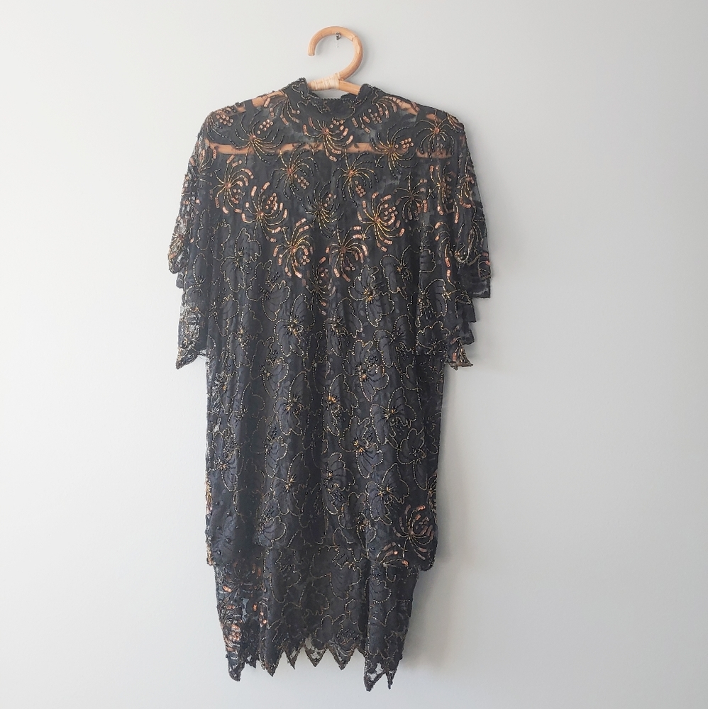 Vintage San Marcos Nights Dress Small Gatsby Party